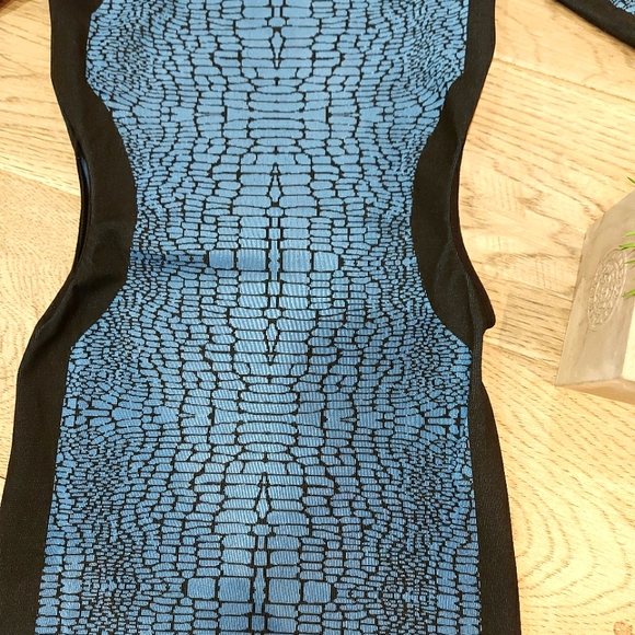 Bebe Blue Mini Bodycon Dress size S - Picture 2 of 10